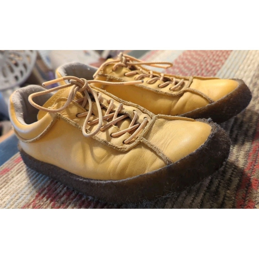 Pre-Owned CAMPER Yellow Bark Camper Sneakers in Calfskin Women's Size 37‎ / US 7